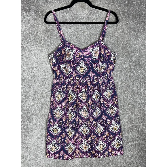 J.CREW Dresses & Skirts - J Crew Sweetheart Neck Paisley Medallion Sleeveless Dress Womens Size 12 Pockets